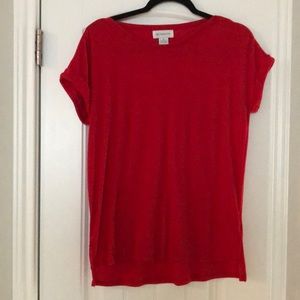 Liz Claiborne red fancy tee shirt